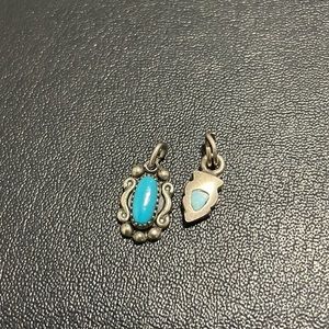 Sterling silver with turquoise charms